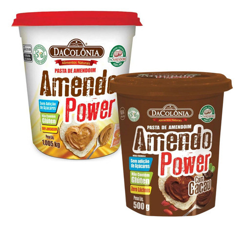 Mantequilla De Mani Crema Pasta X 340g + 340g Con Cacao 0