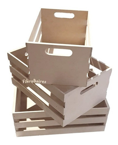 Cajón Tipo Verdulero Fibrofacil 30 X 40 X 15 Cm 1