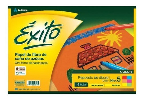 Repuesto Dibujo N°5 Color (x4 Unid.) Exito 0