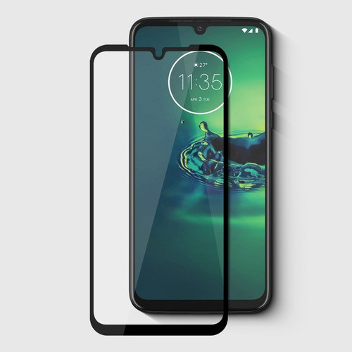 Vidrio Templado Full Pegamento Para Moto G8 Plus 0