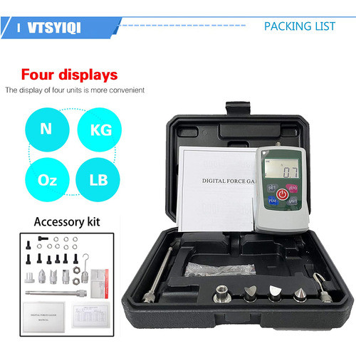 Medidor De Fuerza De Empuje 100n Con 4 Unidades De Medición 1