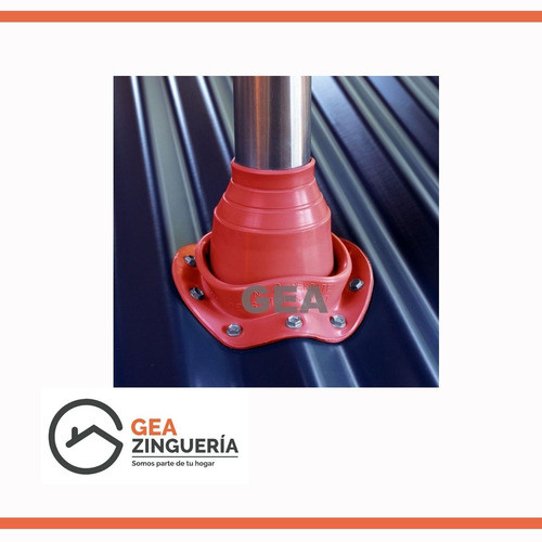 Pasatecho Decktite Sellador Salida Techo Alta Temperatura N8 1