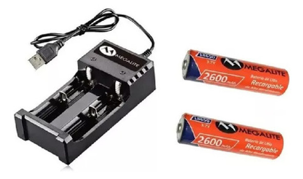 Cargador Universal Doble Pilas 18650 + 2 Pilas 3,7v Rs Mejia 1