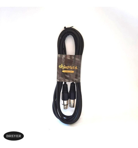 Cable Micrófono Shimura 3mts Cn Cn Negro 0