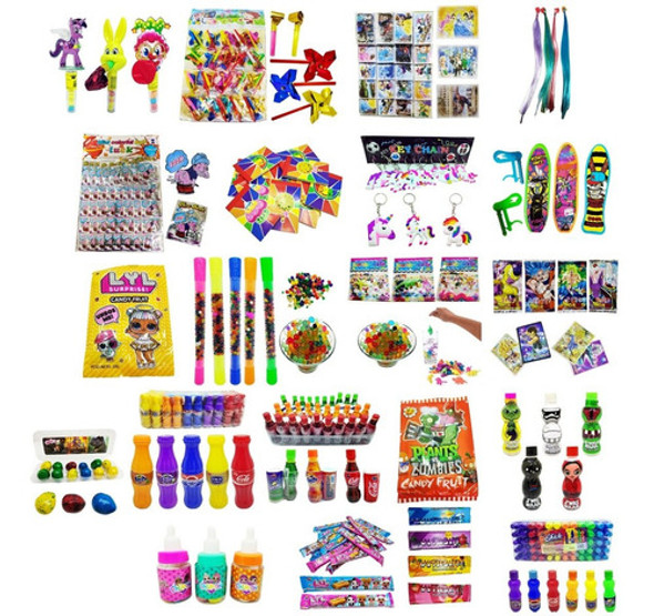 Combo Souvenir Cumpleaños Juguetes Premium Cotillon X 100u 0