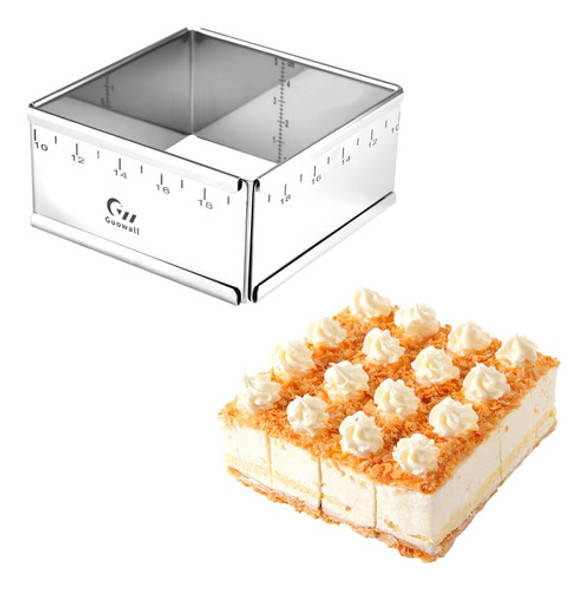 Molde Para Tartas, Extensible, De Acero Inoxidable, De Guowa 0