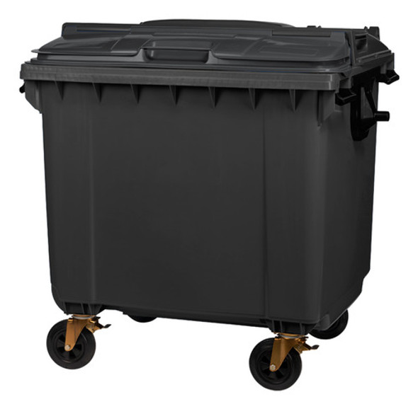 Contenedor Basura 1100 Lts Gris - Mundo Trabajo 0 Contenedor Basura 1100 Lts Gris - Mundo Trabajo 0