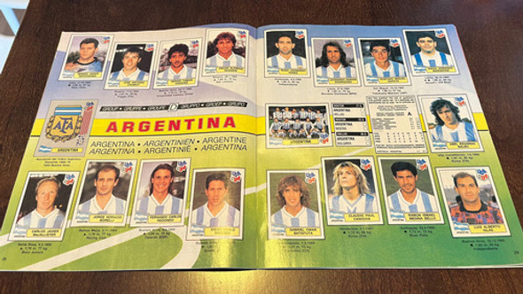 Album Panini 1994 Estados Unidos Impreso 1