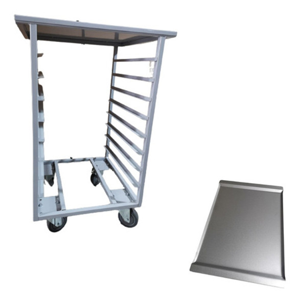 Base Mesa Horno Convector 8 Guias Ruedas + 4 Bandejas 44x32 0