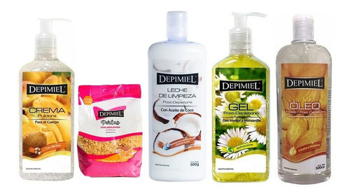 Cera Depimiel + Exfoliante Oleo Gel Post Depilatorio Set Kit 0