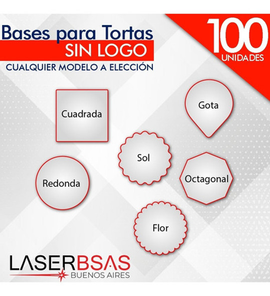 Base Para Tortas Fibroplus 22 Y 23 Cm X100  Bt2223-fp-100 0
