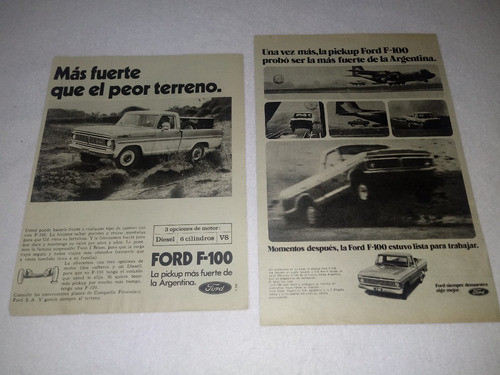 Lote Publicidades Ford F100/fiesta/escort/mondeo/fairlane 0