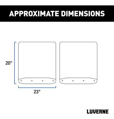 Luverne 251124 - Protectores De Barro De Goma Texturizada, D 1