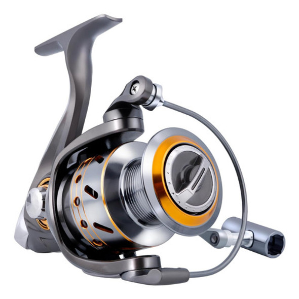 Reel Pesca Alta Calidad Manija Plegable Doble Rodamiento 0