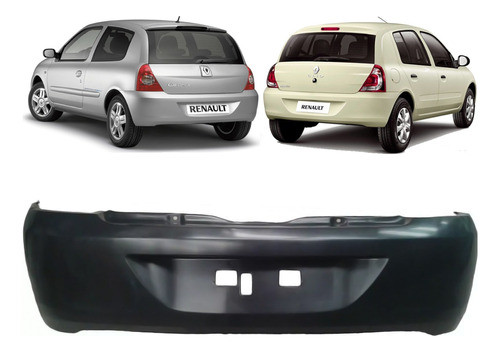 Paragolpe Trasero Clio Mio 2012 2013 2014 2015 2016 Plastico 0