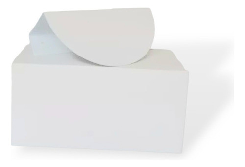 Tirador Medialuna Manija Cajón Puerta Blanco Micro X10 + Kit 1
