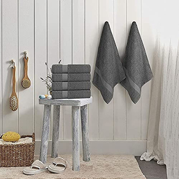 Toallas De Baño Simpli-magic 79403, Gris, 24 X 46 Pulgadas T 1
