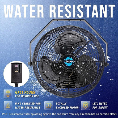 Tornado 12 Pulgadas Con Clasificación Al Aire Libre Ipx4 Res 1