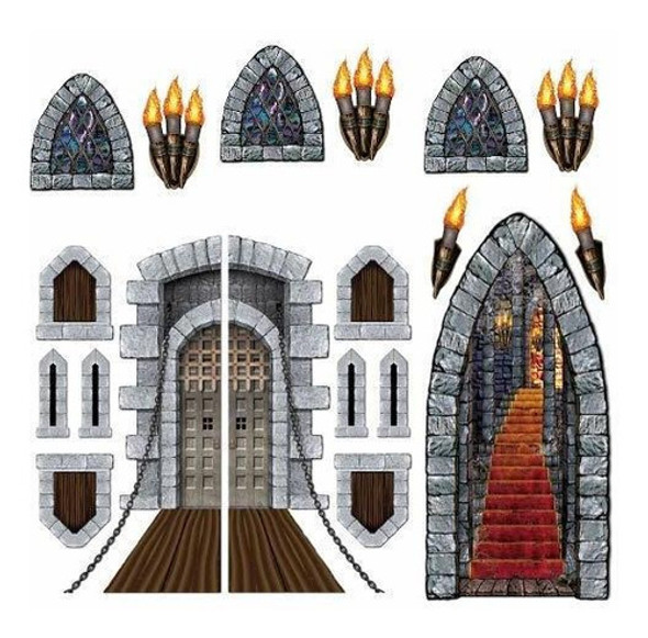 Kit De Decoración De Fiesta Medieval 1.0 Con Decoraciones De 0 Kit De Decoración De Fiesta Medieval 1.0 Con Decoraciones De 0