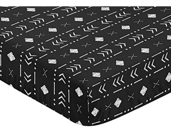 Sweet Jojo Designs Black And White Boho Mudcloth Boy Girl Sá 1