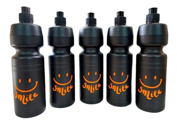 10 Botellas Smile Negras Plasticas Souvenirs 750cc 1