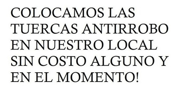 Bulon Seguridad Antirrobo Volkswagen Crossfox Za/m Farad 1 Bulon Seguridad Antirrobo Volkswagen Crossfox Za/m Farad 1