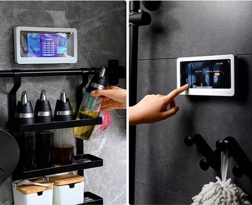 Soporte Porta Celular Impermeable Baño Ducha Cocina Pileta 1