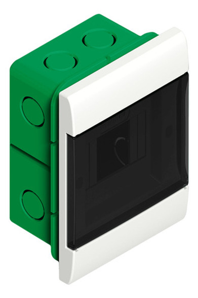 Caja Para Termicas 4 Bocas Pvc Embutir Genrod P.fume 0