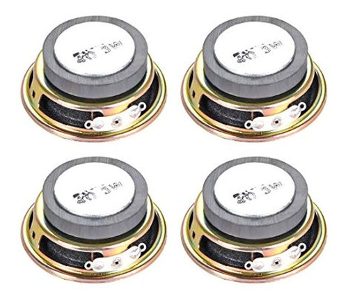 Uxcell 3w 4 Ohmios Altavoz Diy 50mm Altavoz De Repuesto De F 0