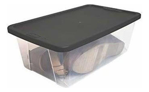 Compartimiento De Almacenamiento Transparente Con Tapa Homz 1