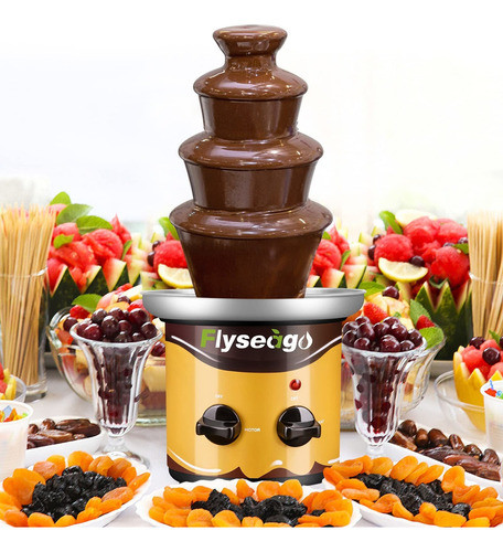 Flyseago Fuente De Chocolate De 4 Niveles, Capacidad De 3 L. 0