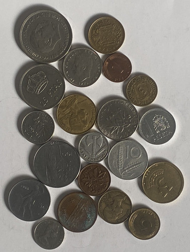 20 Monedas Antiguas, Distintas, Lote Europa Y Asia, Ea08 1