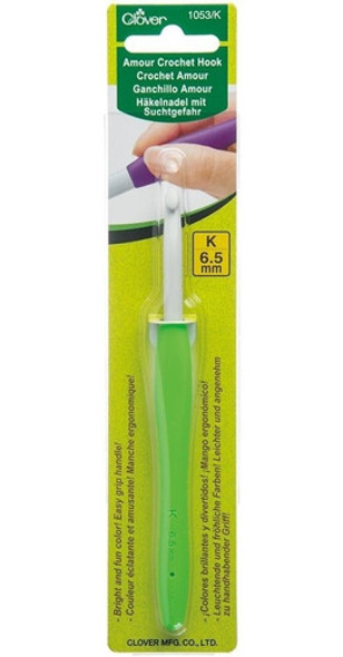 Aguja Para Crochet Amour K 6.5mm Clover 0 Aguja Para Crochet Amour K 6.5mm Clover 0