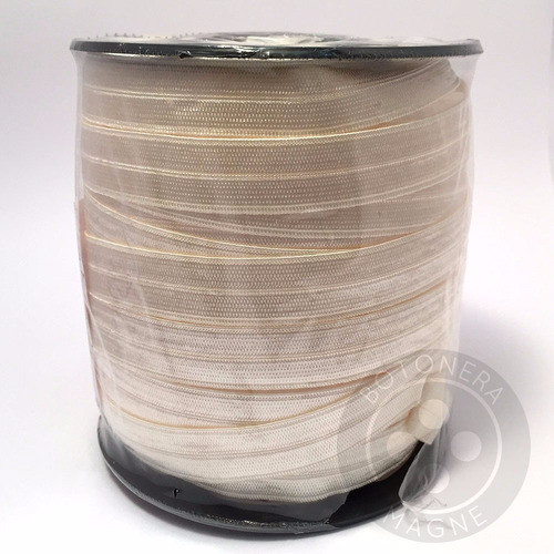 Elastico De Envivar Rasado 12,5mm, Color Crudo, Cono X 50m 0