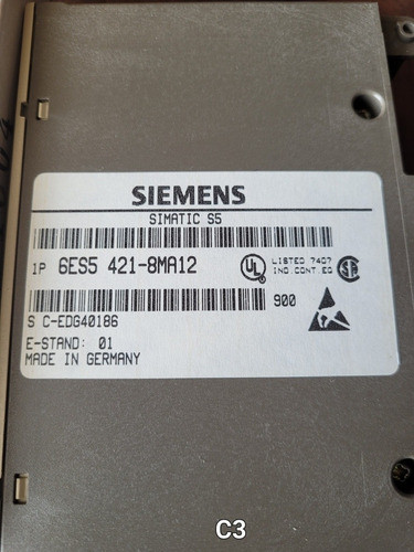 Siemens Simatic Modulo S5 Modelo 6es5 421-8ma12 0