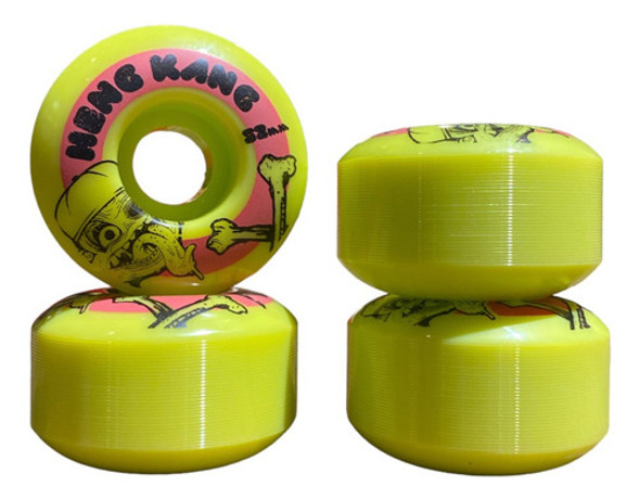 Ruedas Skate Hengkang Amarillas 52mm 100a Uretano Importadas 1