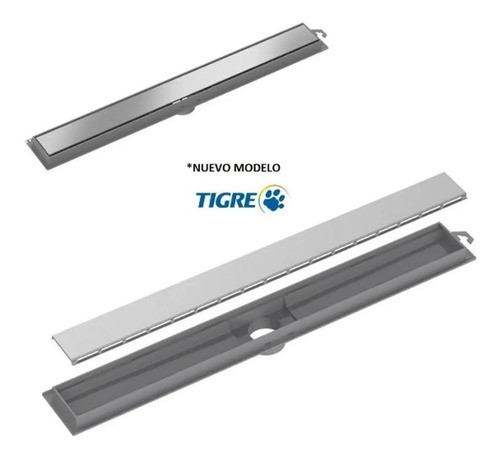 Rejilla Lineal Acero Inoxidable 90cm Tigre Desague Moderno 1