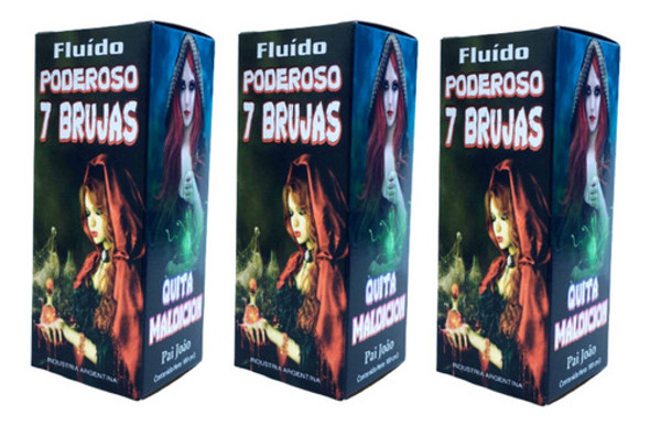 Pack Fluido X 3 Poderoso 7 Brujas X 100cc Pai Joao 0