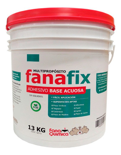 Adhesivo Fanafix 2010 Pisos Vinilicos Alfombras | 13kg 0