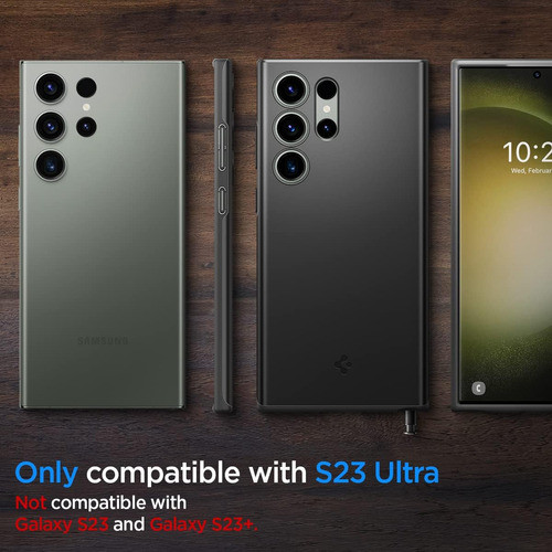 Funda Samsung Galaxy S23 Ultra Case Negra Carcasa Delgada 1
