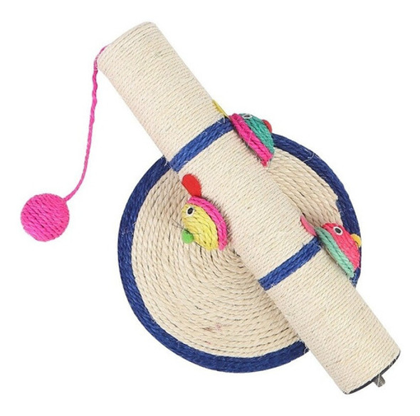 Rascador Para Gato Tipo Torre Con Pelota Grande 40 X 24.5 Cm 1