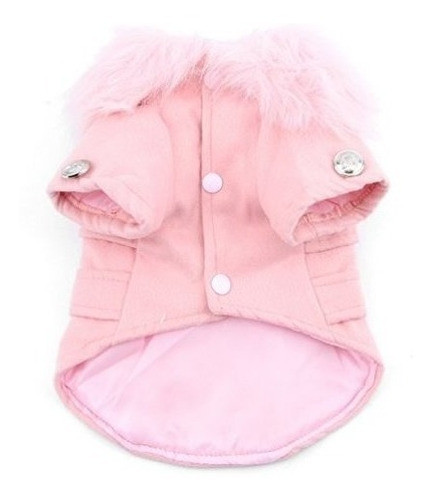 Mascota Gato Ropa Para Perros Abrigo De Cuello De Piel De La 1