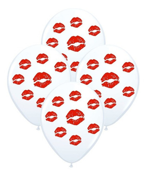 Globos San Valentin Besos 12 Pulgadas X 10 Unid Chirimbolos 0