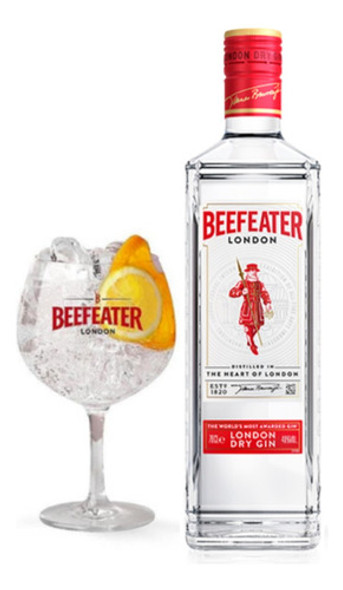 Gin Beefetaer 1 Lts + Copón Beefetaer Original De Regalo 0