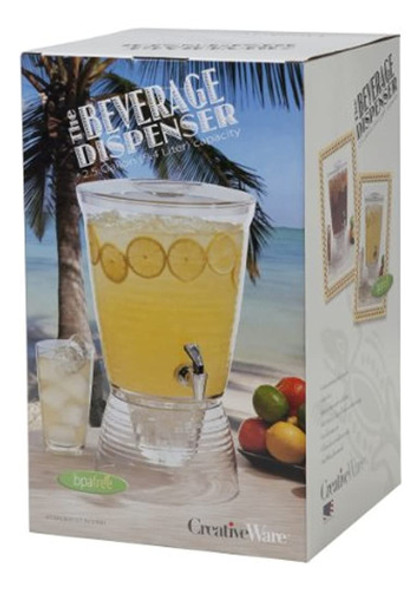 Creativeware Despachador De Bebidas Transparente 1
