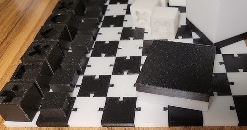 Elegante Ajedrez Impreso 3d Para Viaje O Ideal Regalo! 0