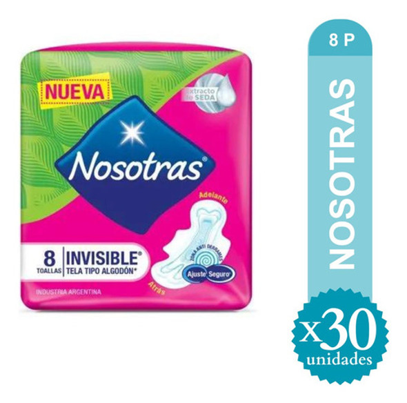 Toallas Femeninas Nosotras Invisibles X 8u Caja X 30u - Ma 1 Toallas Femeninas Nosotras Invisibles X 8u Caja X 30u - Ma 1