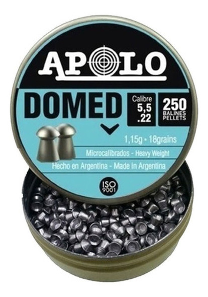Chumbos Apolo Domed Cal 5.5mm X 250un Explorer Pro Shop 0