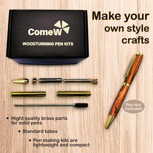 Kit Para Hacer Bolígrafos De Madera 10 Unidades Incluye Fund 1
