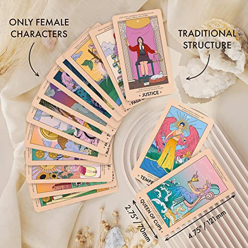Set De Cartas De Tarot Wyspell Feminine Con Libro Guia 1